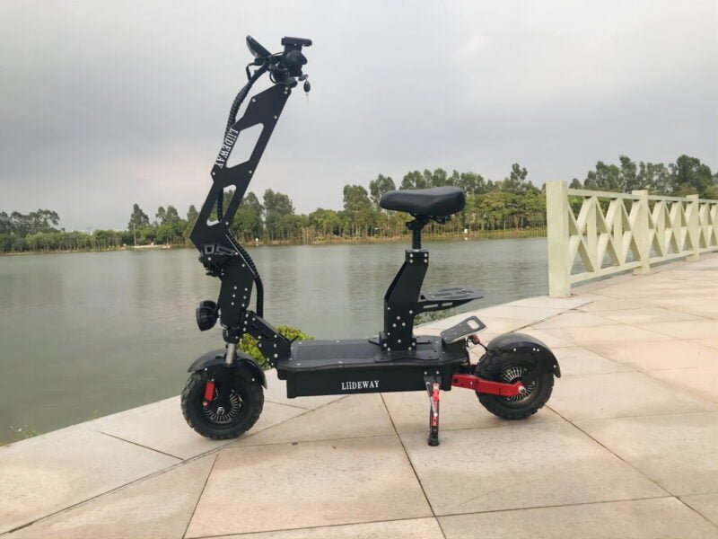 1000w electric scooter for adults with seat and basket