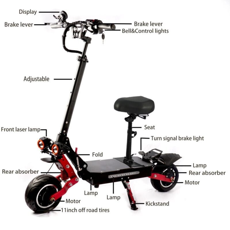scooter electric dual motor